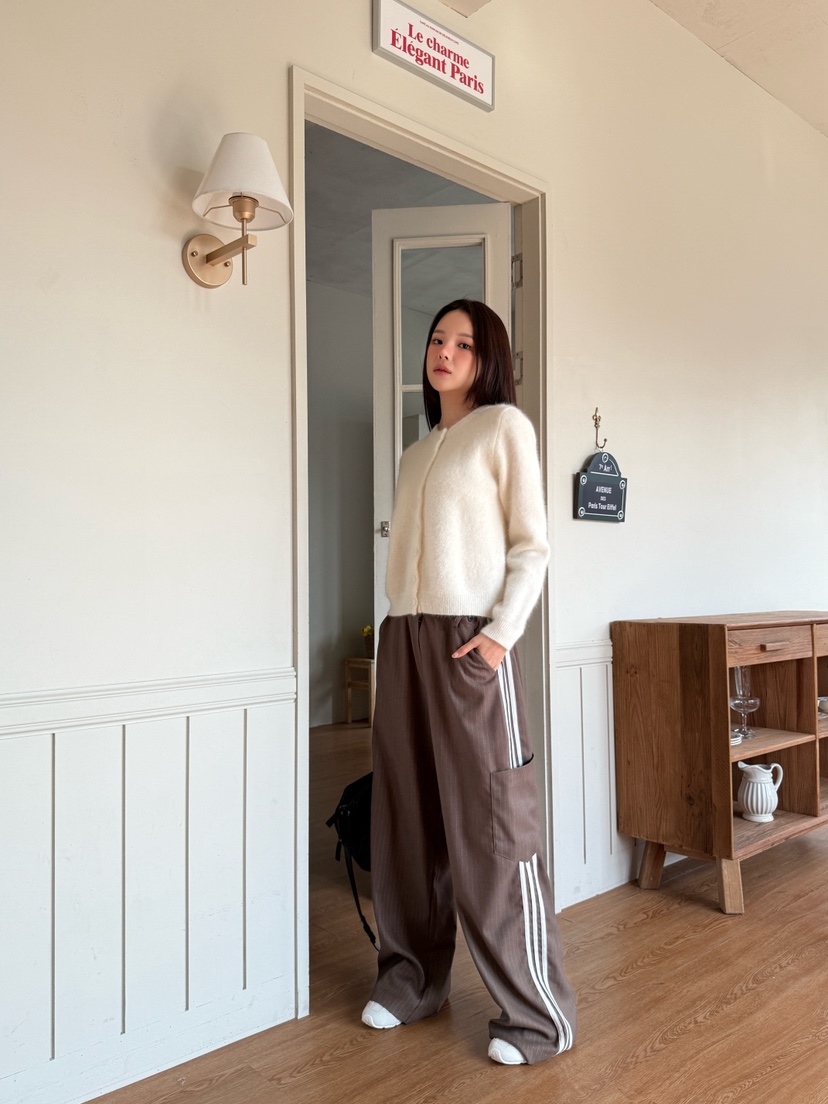 MARKE-P東大門㊣直郵女裝新款人氣職業推薦休閑褲羊毛條紋MARKE-P休閑褲