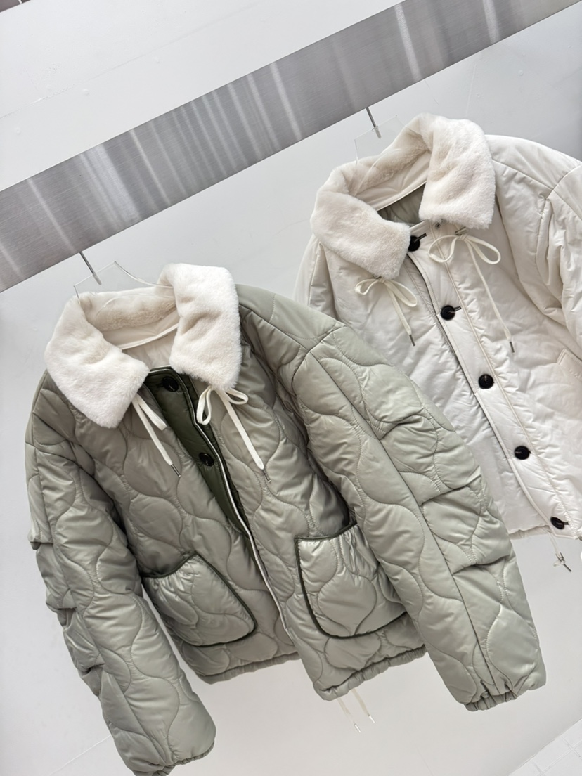 AMOOD東大門㊣實拍女士新品25秋冬短款棉服可拆卸兩面穿雙面AMOOD短款棉服