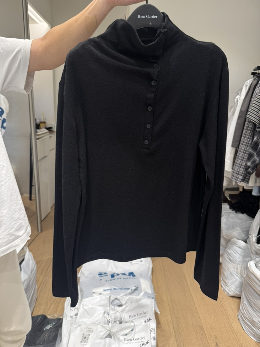 BIEN GARDER韓國代購㊣女士新款25秋冬人氣熱賣休閑長袖T恤BIEN GARDER長袖T恤圖色3