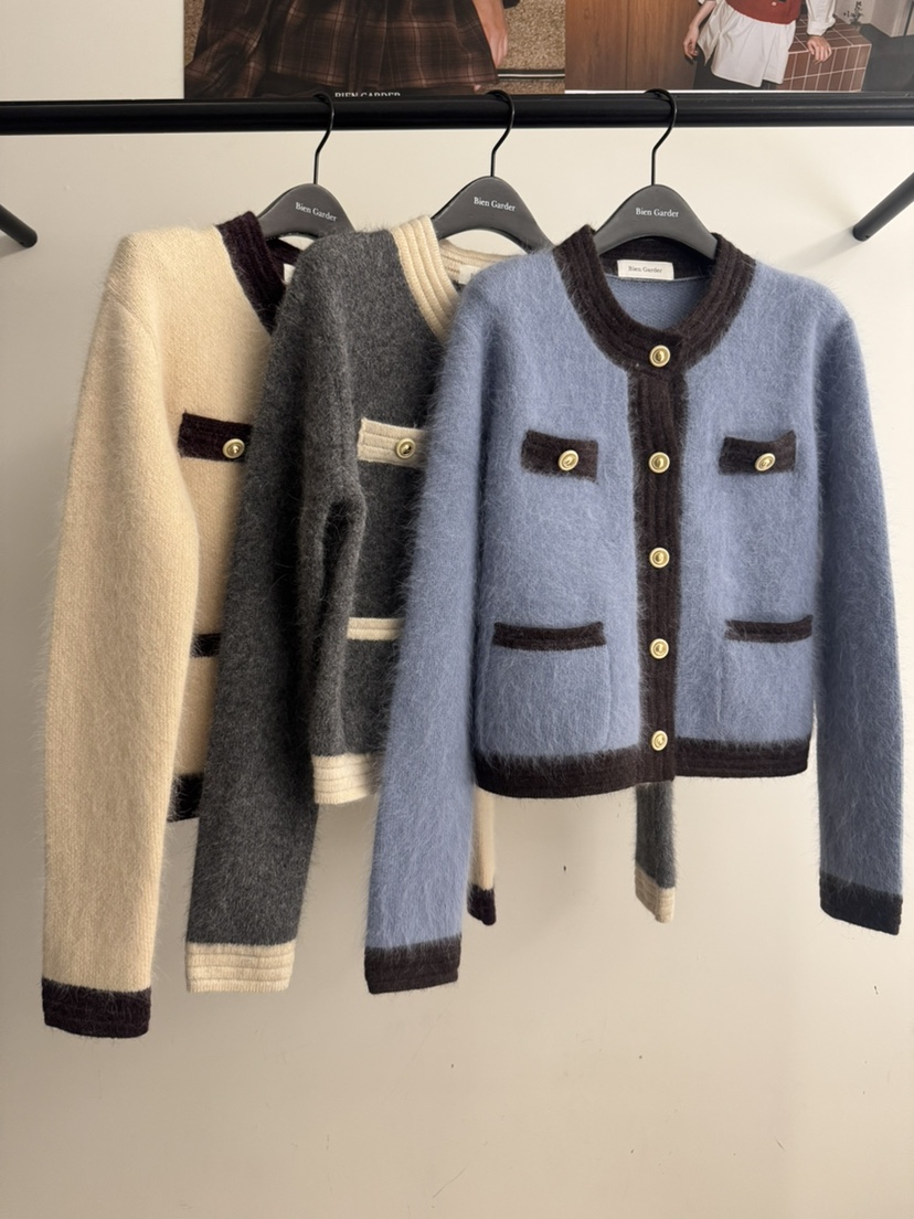 BIEN GARDER東大門㊣代購女裝新品25秋冬熱賣針織衫安哥拉BIEN GARDER針織衫