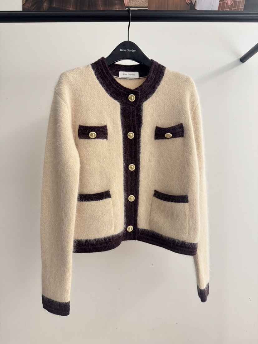 BIEN GARDER東大門㊣代購女裝新品25秋冬熱賣針織衫安哥拉BIEN GARDER針織衫圖色3