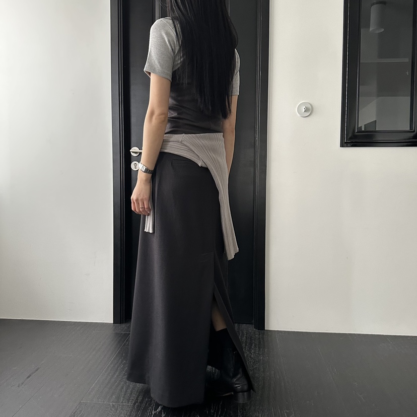 MOMENT東大門㊣實拍女士新品熱賣25秋冬人氣時尚長裙不含屁簾MOMENT/RECOVER長裙