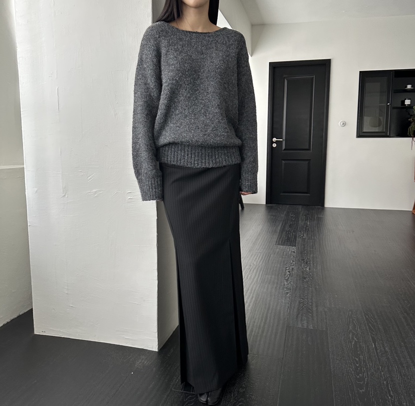 MOMENT東大門㊣實拍女裝新款休閑熱賣推薦時尚職業針織衫V領MOMENT/RECOVER針織衫