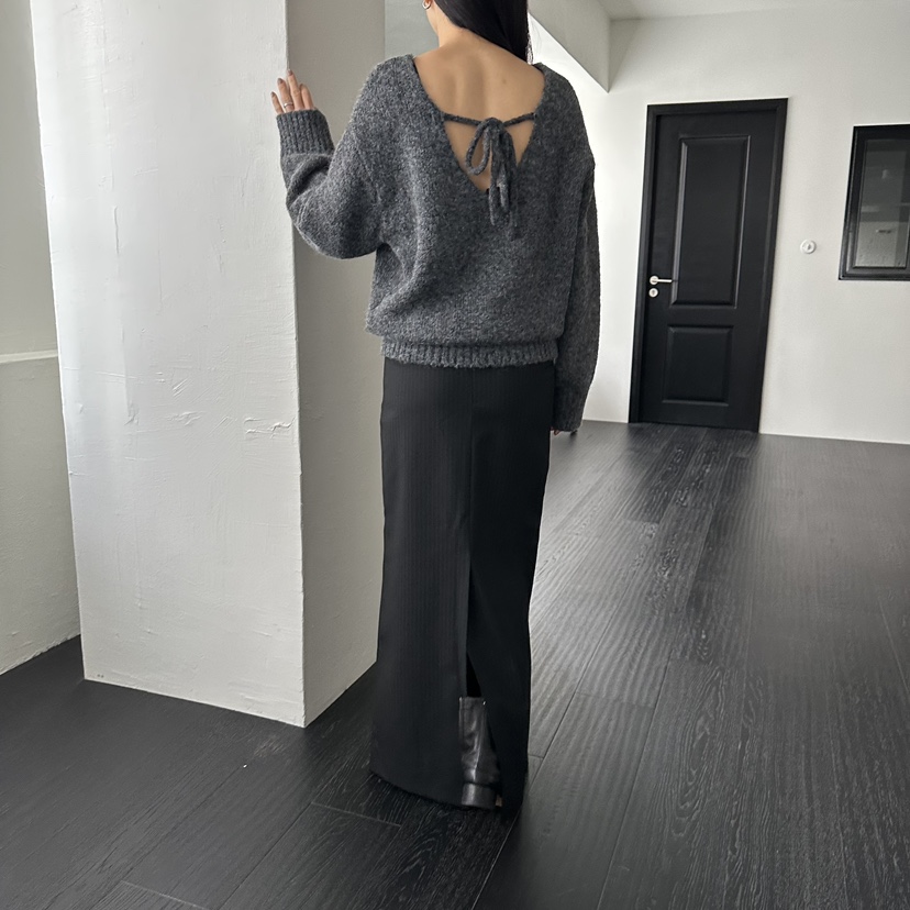 MOMENT東大門㊣實拍女裝新款休閑熱賣推薦時尚職業針織衫V領MOMENT/RECOVER針織衫