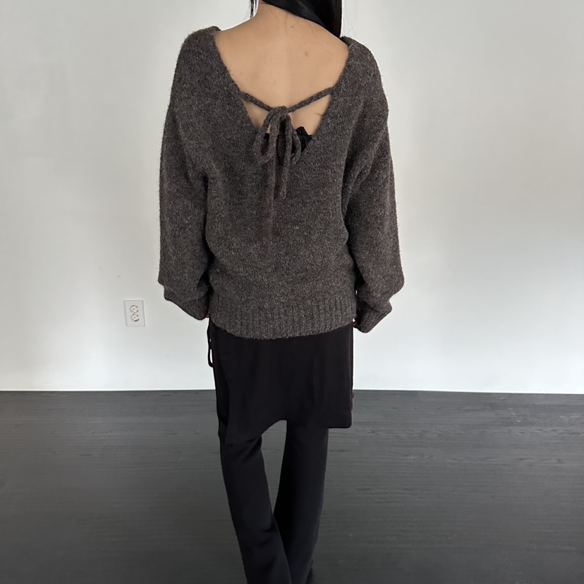 MOMENT東大門㊣實拍女裝新款休閑熱賣推薦時尚職業針織衫V領MOMENT/RECOVER針織衫