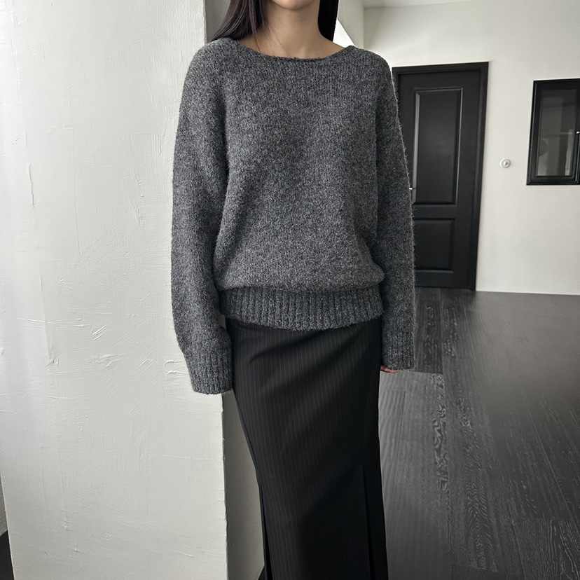 MOMENT東大門㊣實拍女裝新款休閑熱賣推薦時尚職業針織衫V領MOMENT/RECOVER針織衫圖色1