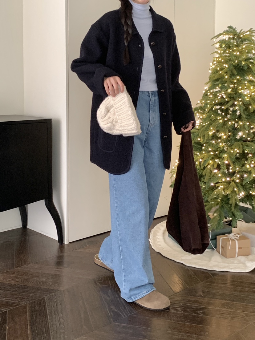 WOOD東大門㊣直郵女裝新品職業人氣熱賣25秋冬休閑短款大衣WOOD短款大衣