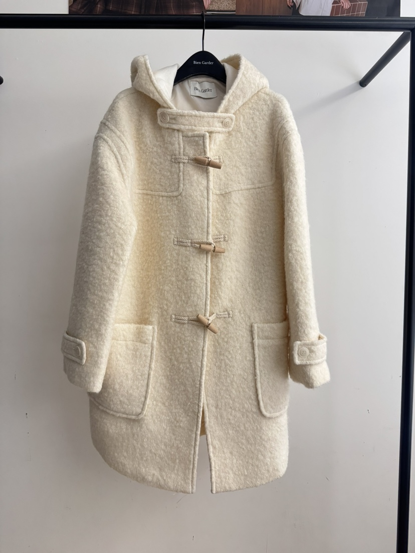 BIEN GARDER韓國代購㊣女士新款熱賣25秋冬職業中長款大衣BIEN GARDER中長款大衣