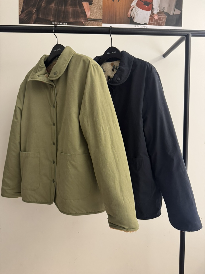 BIEN GARDER韓國代購㊣女裝新品人氣職業25秋冬休閑夾克雙面BIEN GARDER夾克