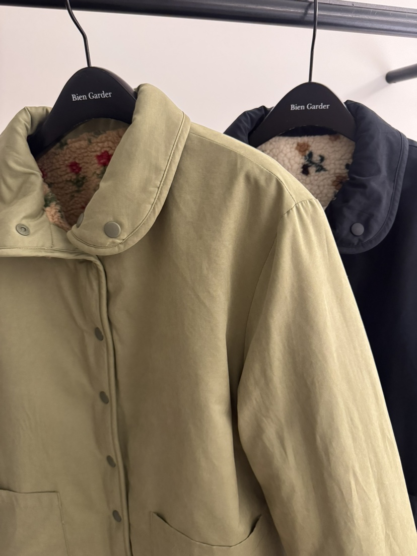 BIEN GARDER韓國代購㊣女裝新品人氣職業25秋冬休閑夾克雙面BIEN GARDER夾克