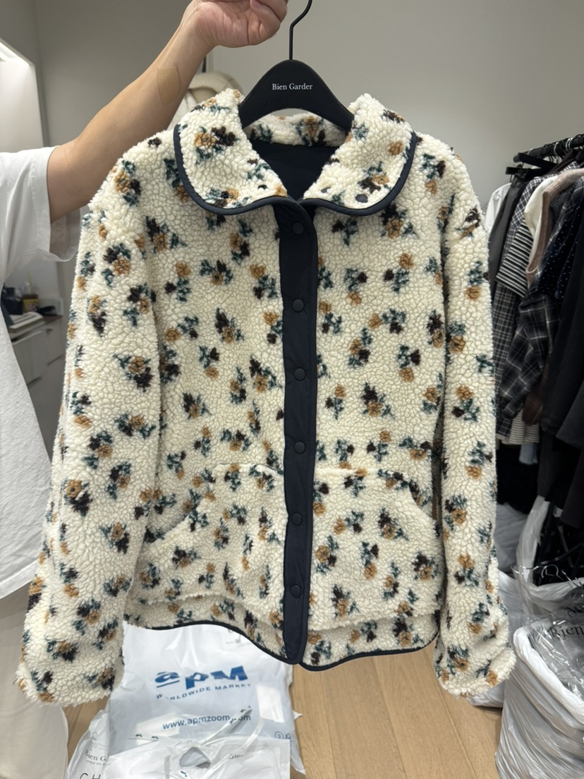 BIEN GARDER韓國代購㊣女裝新品人氣職業25秋冬休閑夾克雙面BIEN GARDER夾克圖色1