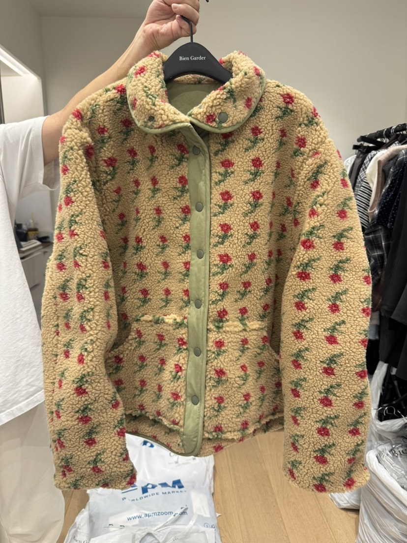 BIEN GARDER韓國代購㊣女裝新品人氣職業25秋冬休閑夾克雙面BIEN GARDER夾克圖色2