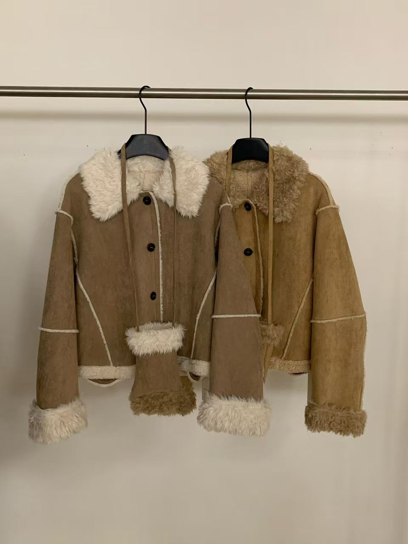 MUSE-P韓國直郵㊣女裝新款職業推薦時尚熱賣休閑人氣短款大衣MUSE-P短款大衣