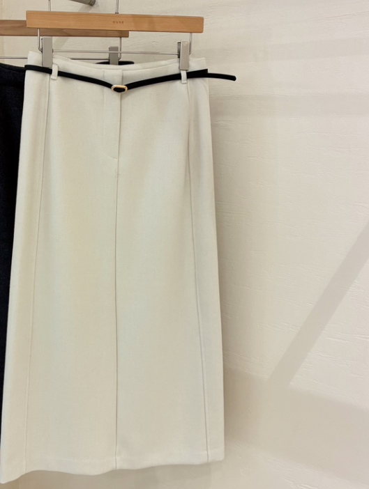 MUSE-P東大門㊣直郵女士新品推薦熱賣人氣長裙不含腰帶羊毛MUSE-P長裙圖色2