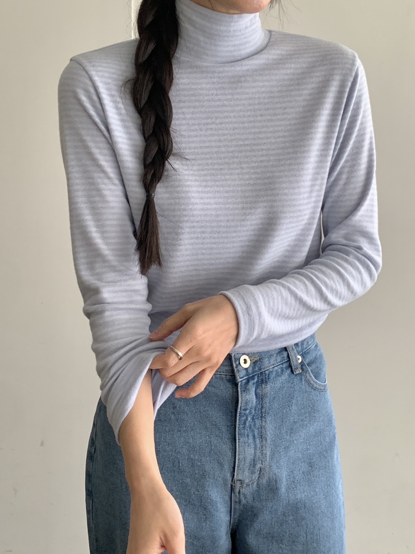 WOOD韓國直郵㊣女裝新品職業休閑時尚熱賣人氣推薦25秋冬長袖T恤WOOD長袖T恤