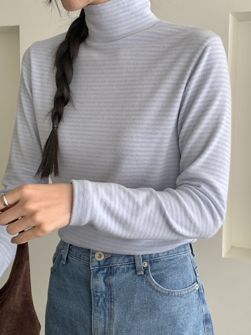 WOOD韓國直郵㊣女裝新品職業休閑時尚熱賣人氣推薦25秋冬長袖T恤WOOD長袖T恤