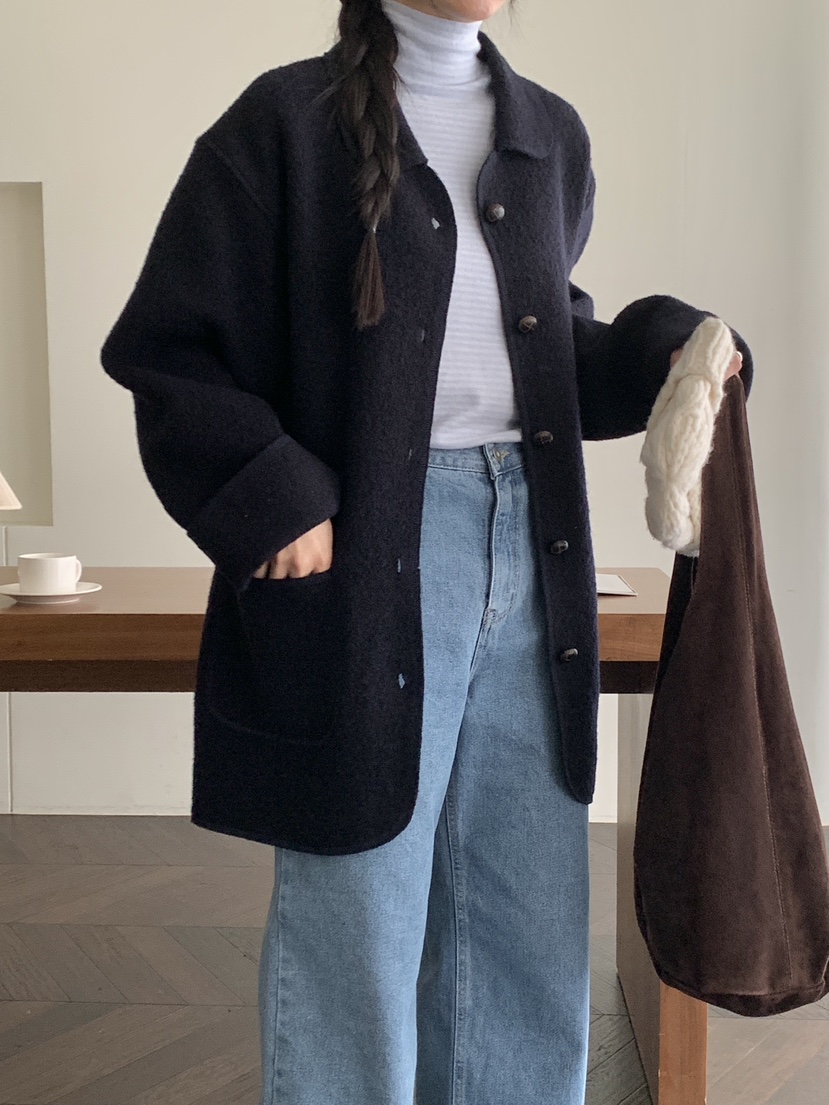 WOOD韓國直郵㊣女裝新品職業休閑時尚熱賣人氣推薦25秋冬長袖T恤WOOD長袖T恤