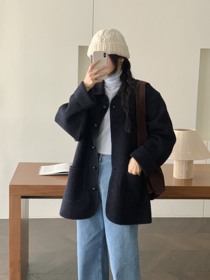 WOOD韓國直郵㊣女裝新品職業休閑時尚熱賣人氣推薦25秋冬長袖T恤WOOD長袖T恤