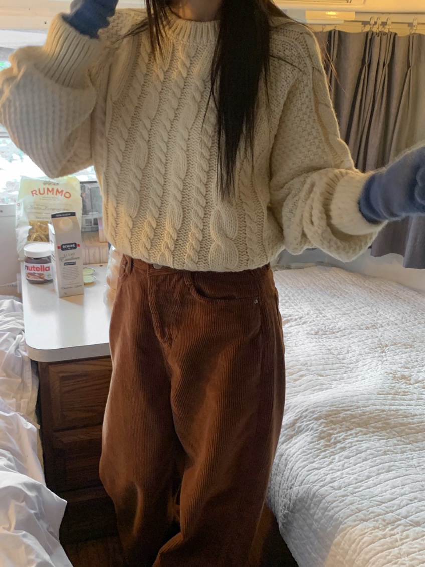 WOOD東大門㊣實拍女士新款25秋冬推薦職業熱賣時尚人氣毛衣WOOD毛衣