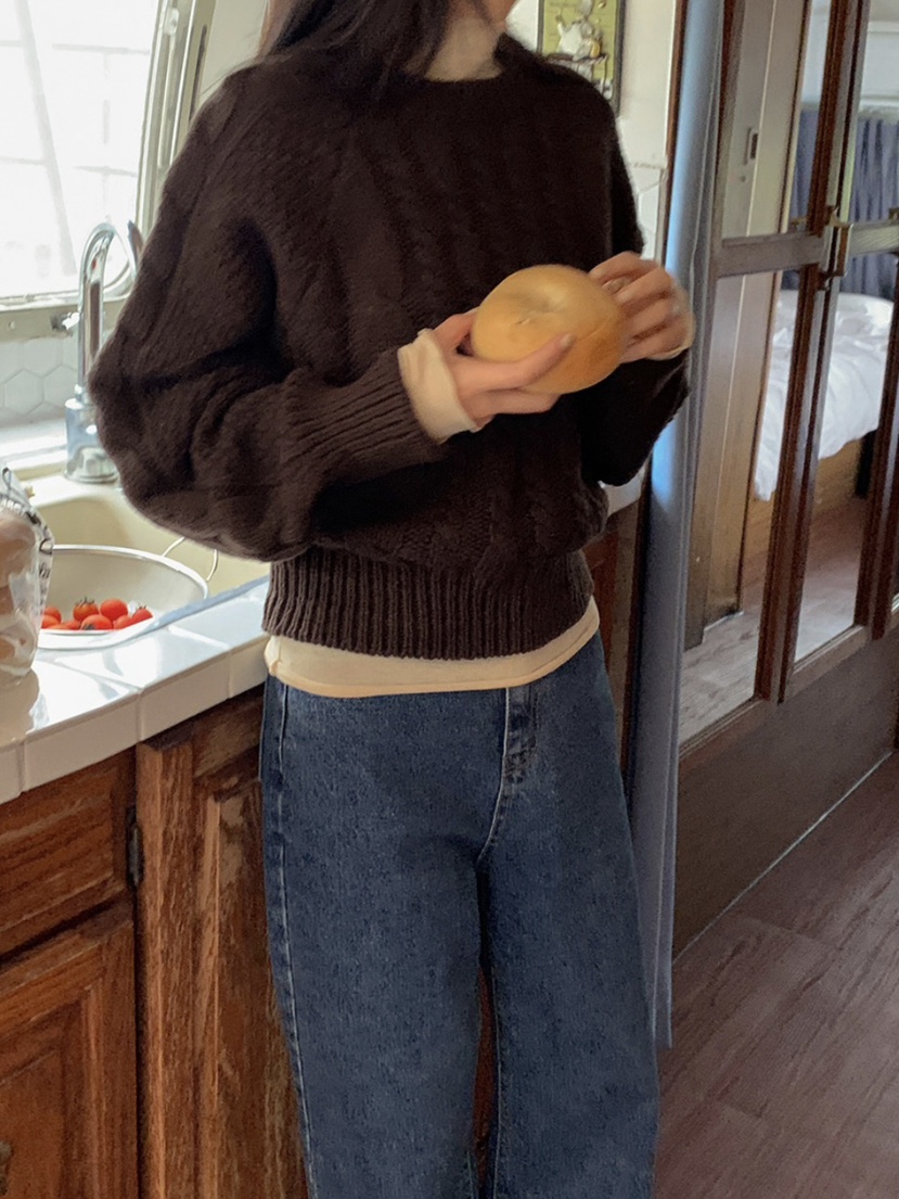 WOOD東大門㊣實拍女士新款25秋冬推薦職業熱賣時尚人氣毛衣WOOD毛衣