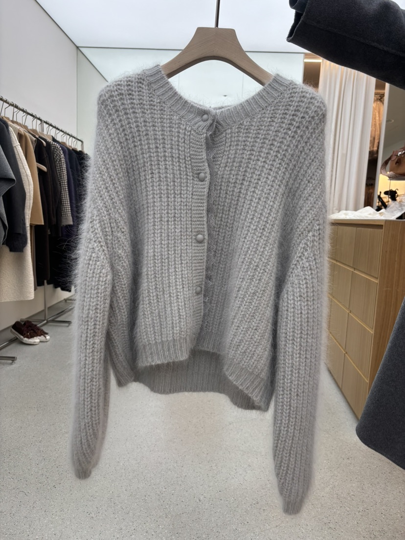 JUJU東大門㊣實拍女裝新品休閑熱賣職業人氣時尚針織衫安哥拉JUJU針織衫圖色1