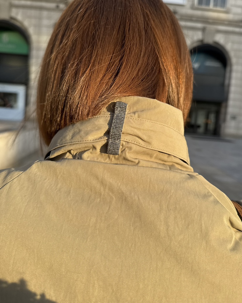 JUJU韓國代購㊣女裝新款25秋冬休閑推薦時尚人氣夾克腰帶鵝絨JUJU夾克