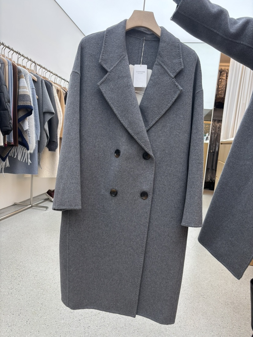 JUJU韓國直郵㊣女士新品休閑人氣職業時尚熱賣25秋冬中長款大衣JUJU中長款大衣圖色2