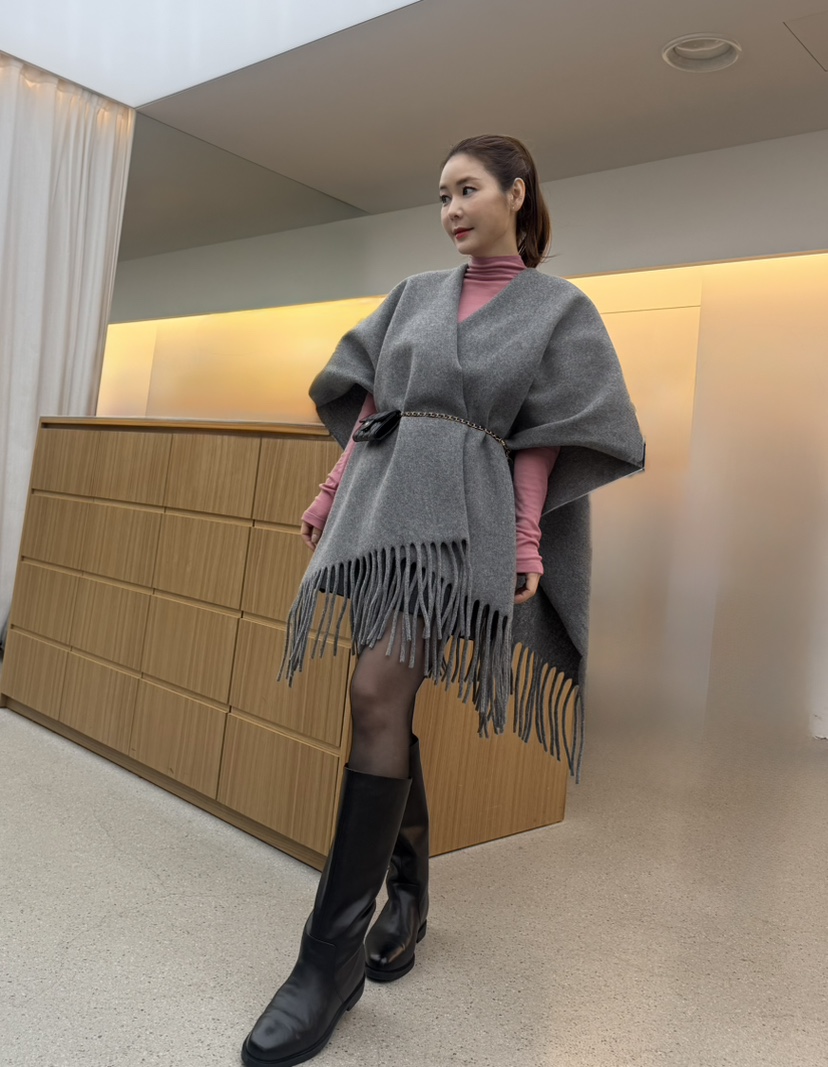 JUJU東大門㊣直郵女士新品職業時尚推薦25秋冬圍巾披肩圍巾JUJU圍巾/披肩