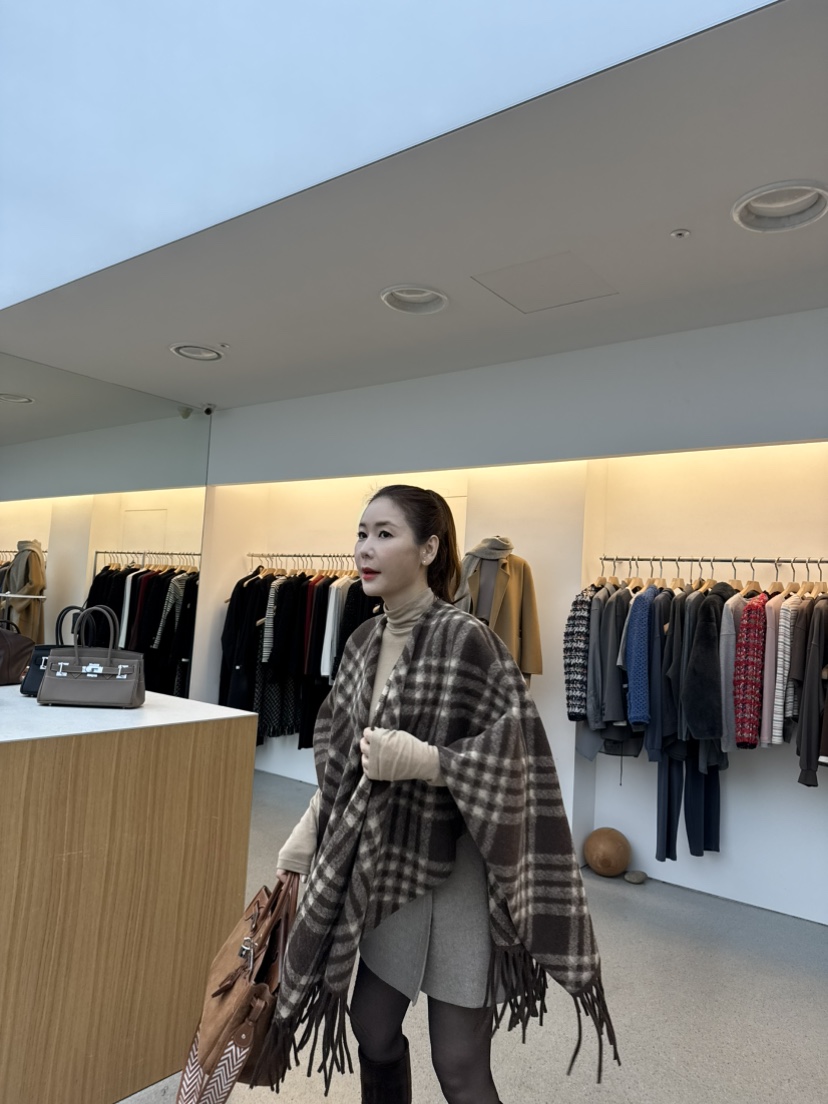 JUJU東大門㊣直郵女士新品職業時尚推薦25秋冬圍巾披肩圍巾JUJU圍巾/披肩