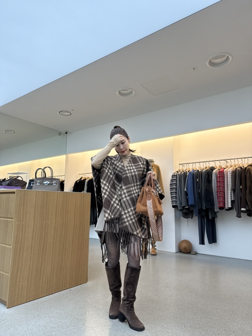 JUJU東大門㊣直郵女士新品職業時尚推薦25秋冬圍巾披肩圍巾JUJU圍巾/披肩