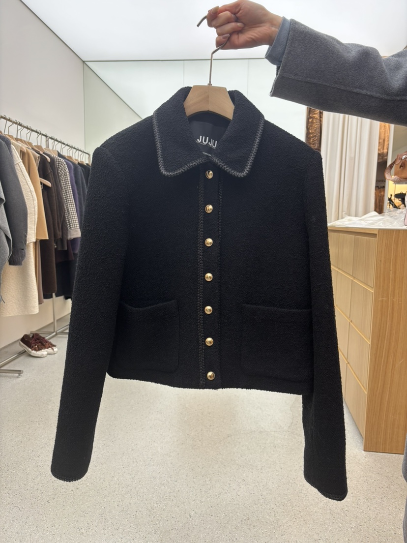 JUJU韓國代購㊣女裝新款休閑時尚職業推薦人氣25秋冬熱賣夾克JUJU夾克圖色1