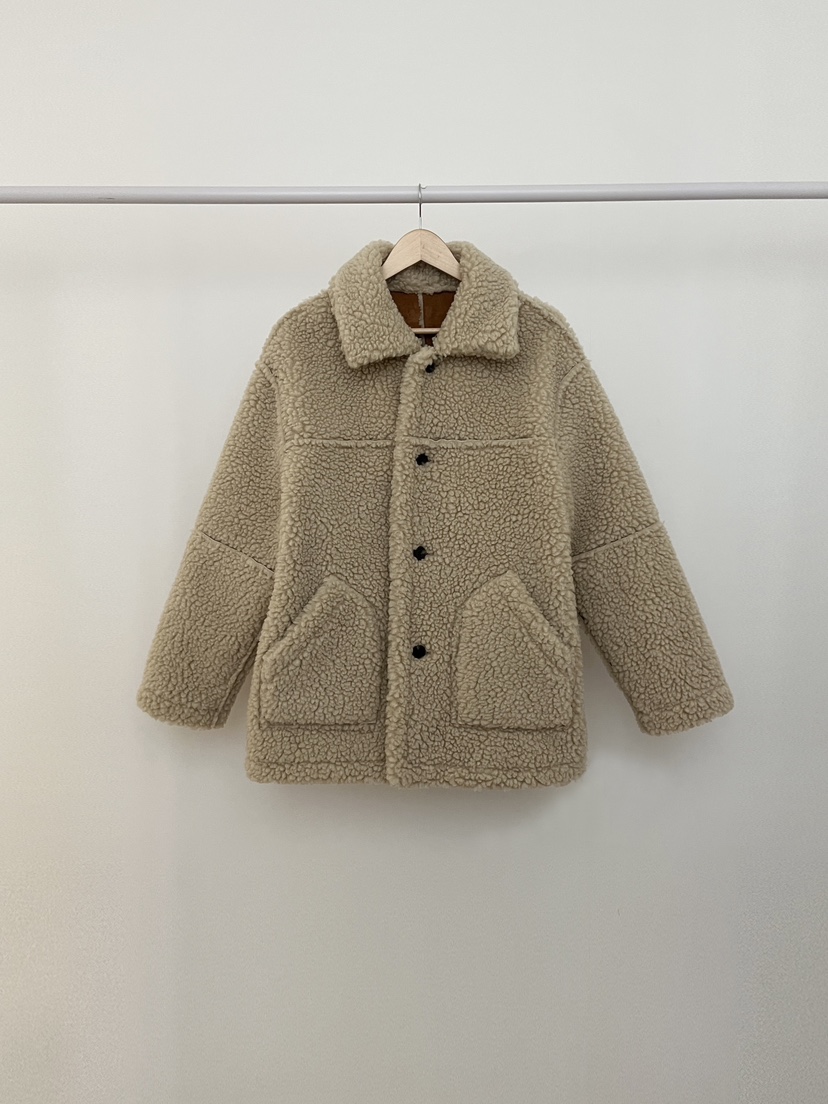 RE:OPENING韓國代購㊣女裝新款人氣職業熱賣中長款大衣兩面穿RE:OPENING中長款大衣