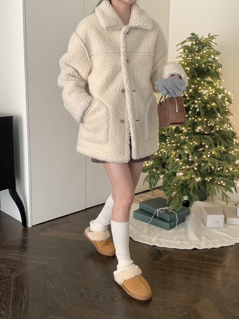 RE:OPENING韓國代購㊣女裝新款人氣職業熱賣中長款大衣兩面穿RE:OPENING中長款大衣