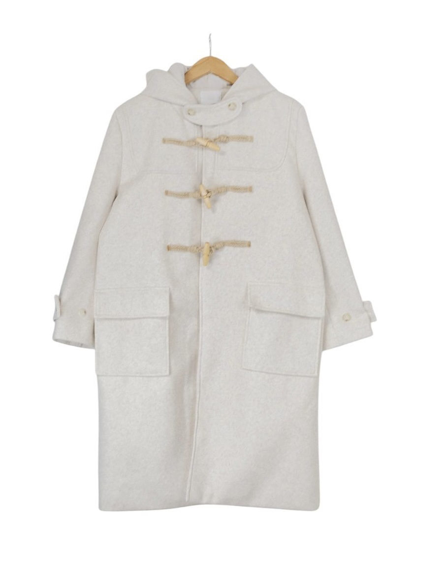 WOOD韓國直郵㊣女裝新品人氣職業時尚休閑熱賣中長款大衣雙層WOOD中長款大衣圖色1