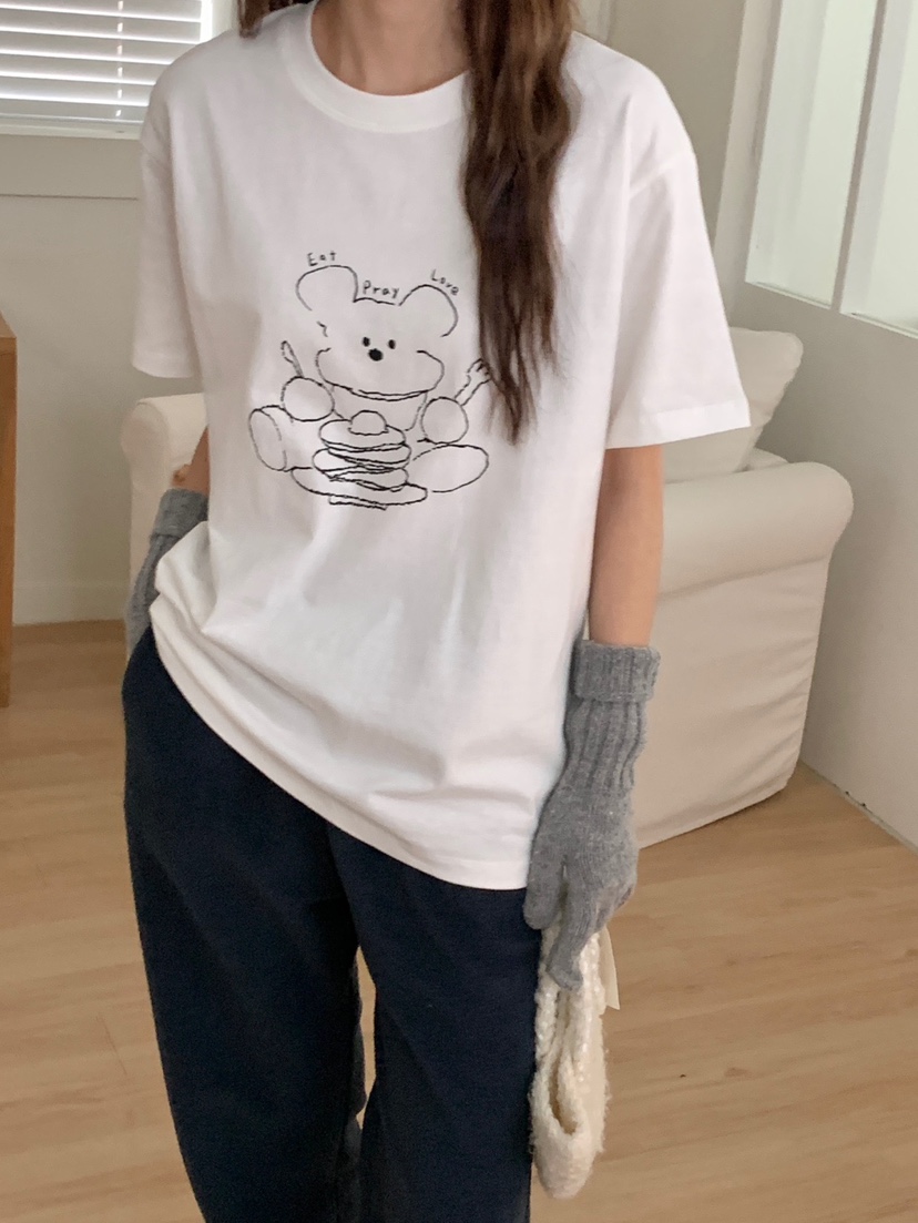 WOOD東大門㊣實拍女士新品人氣推薦休閑職業時尚25秋冬熱賣T恤WOODT恤