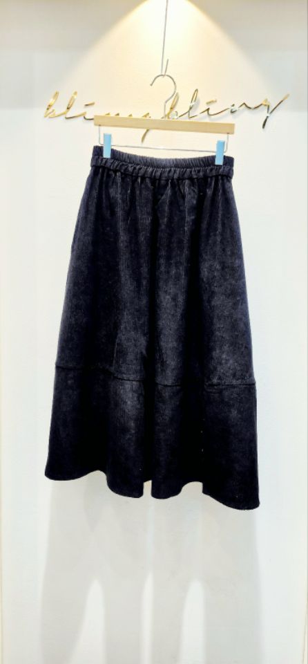 BLING BLING-S韓國代購㊣女裝新款職業25秋冬人氣長裙燈芯絨BLING BLING-S長裙