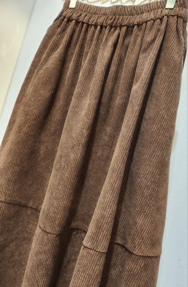 BLING BLING-S韓國代購㊣女裝新款職業25秋冬人氣長裙燈芯絨BLING BLING-S長裙