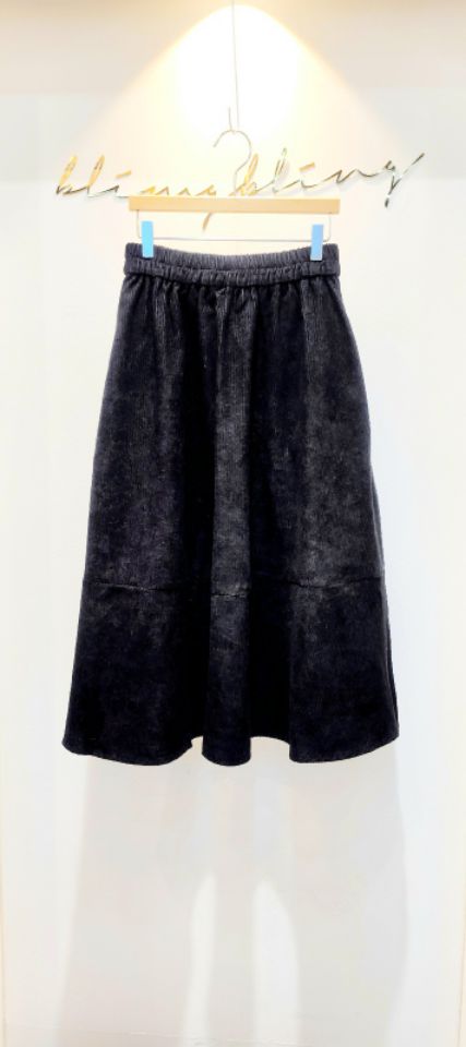 BLING BLING-S韓國代購㊣女裝新款職業25秋冬人氣長裙燈芯絨BLING BLING-S長裙圖色2