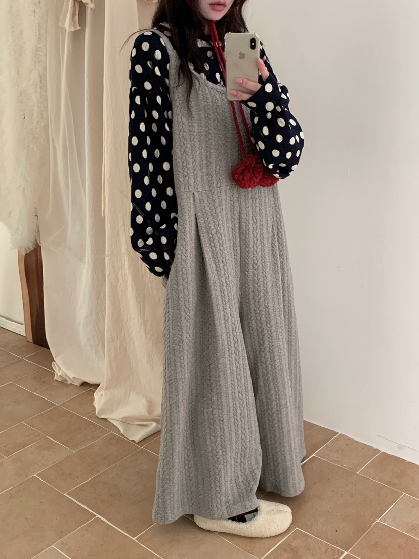 MAISONDEGLORY東大門㊣實拍女士新品熱賣休閑背帶褲不含內搭MAISON DE GLORY背帶褲