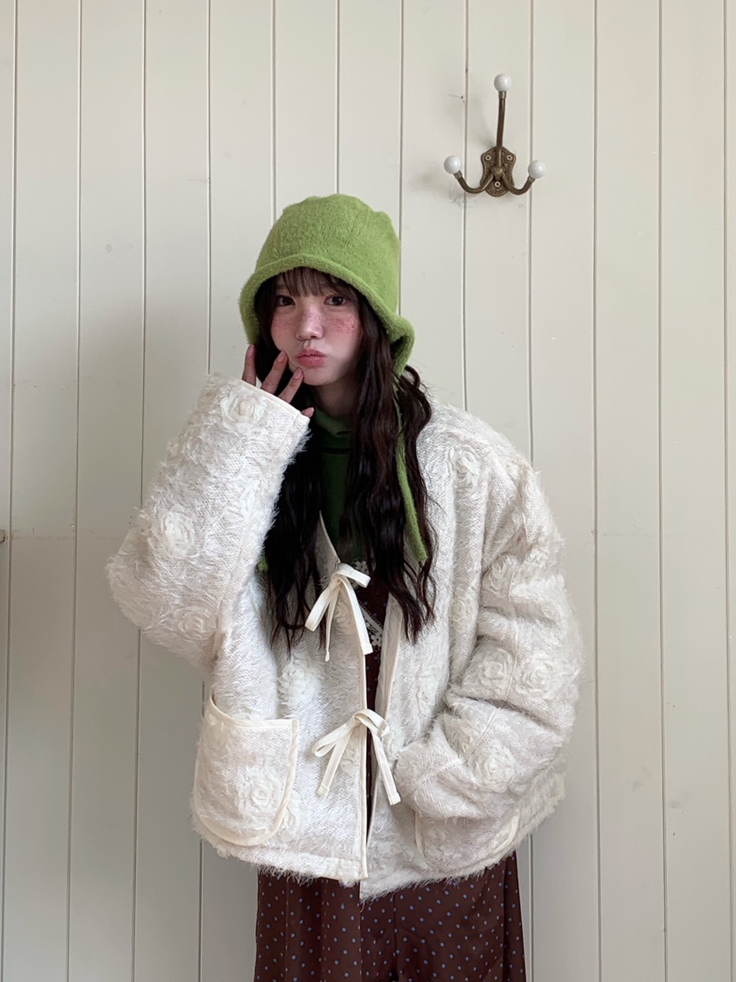 MAISONDEGLORY韓國直郵㊣女裝新款時尚人氣休閑25秋冬短款大衣MAISON DE GLORY短款大衣