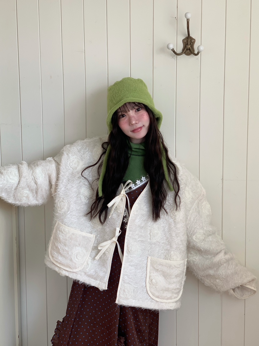 MAISONDEGLORY韓國直郵㊣女裝新款時尚人氣休閑25秋冬短款大衣MAISON DE GLORY短款大衣