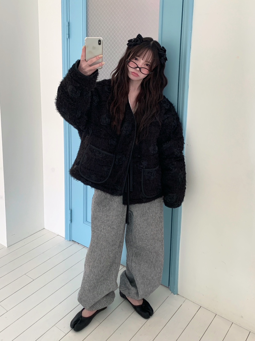 MAISONDEGLORY韓國直郵㊣女裝新款時尚人氣休閑25秋冬短款大衣MAISON DE GLORY短款大衣