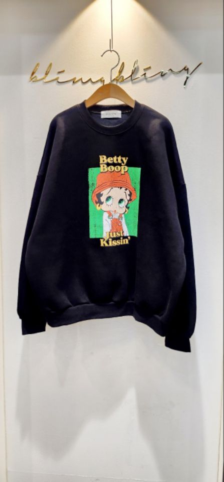 BLING BLING-S韓國直郵㊣女士新品職業休閑熱賣人氣25秋冬衛衣BLING BLING-S衛衣圖色2