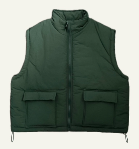 WOOD東大門㊣直郵女裝新品人氣休閑25秋冬時尚職業馬甲填充WOOD馬甲圖色2