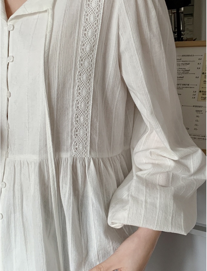 FRILL-T韓國代購㊣女士新品時尚熱賣推薦休閑職業襯衫蕾絲衫FRILL-T襯衫/蕾絲衫