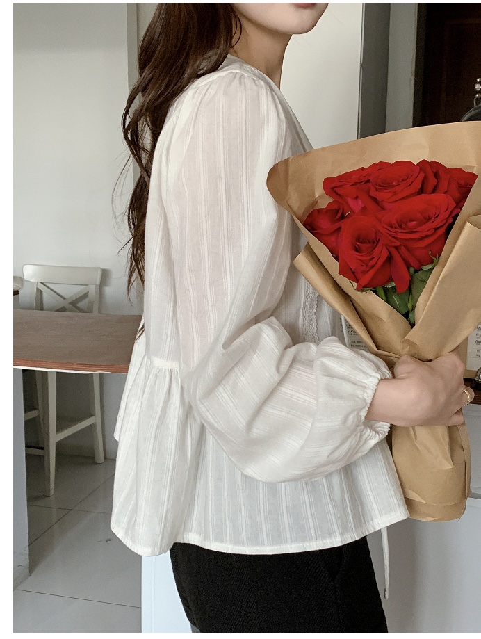 FRILL-T韓國代購㊣女士新品時尚熱賣推薦休閑職業襯衫蕾絲衫FRILL-T襯衫/蕾絲衫