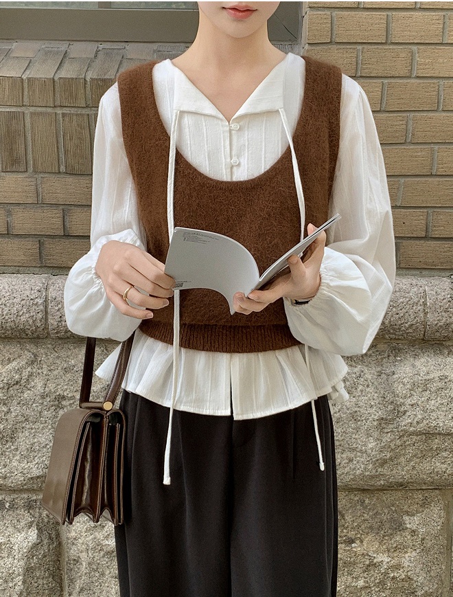 FRILL-T韓國代購㊣女士新品時尚熱賣推薦休閑職業襯衫蕾絲衫FRILL-T襯衫/蕾絲衫