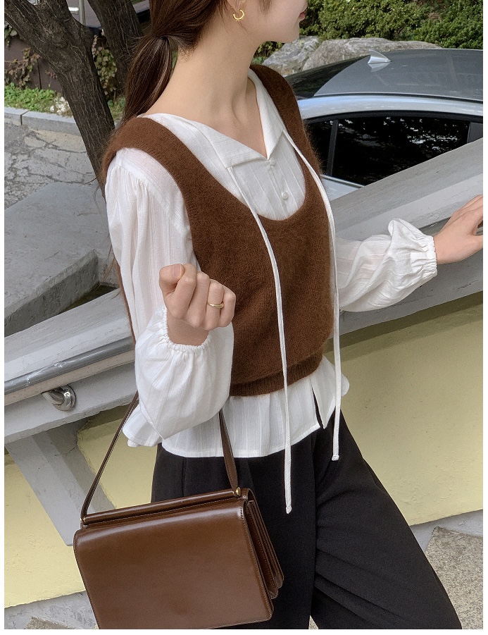 FRILL-T韓國代購㊣女士新品時尚熱賣推薦休閑職業襯衫蕾絲衫FRILL-T襯衫/蕾絲衫