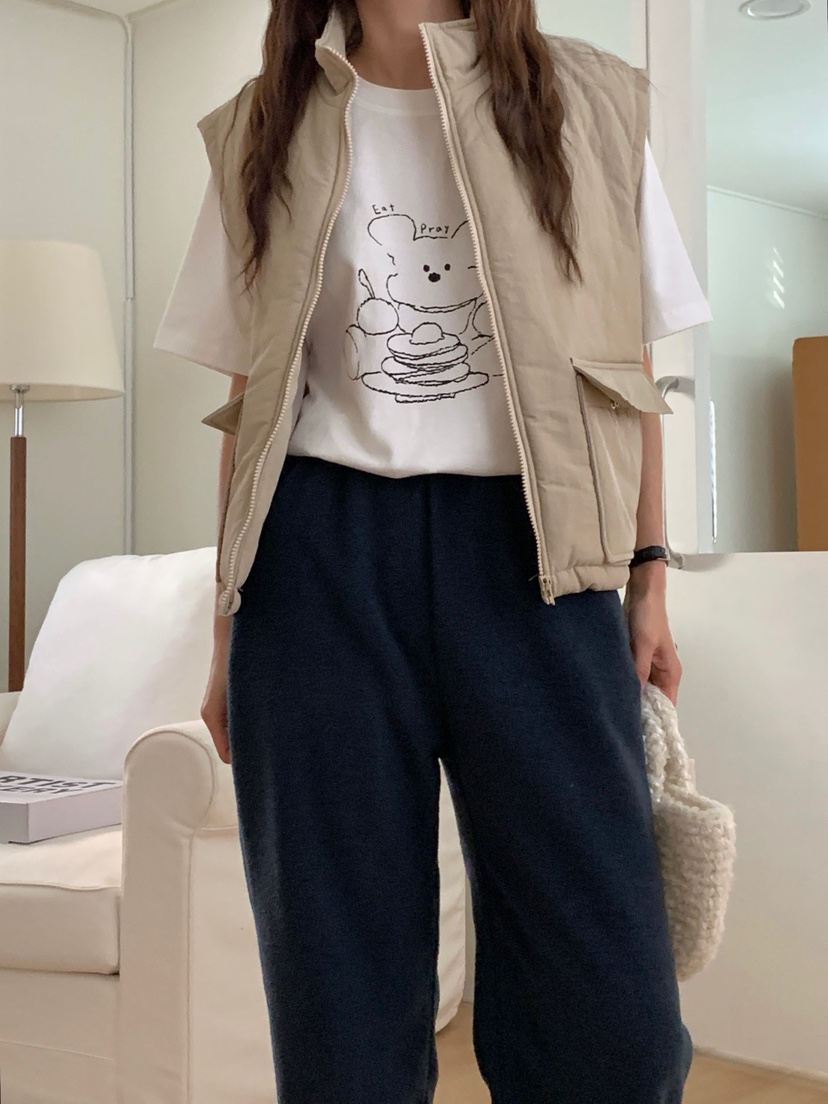 WOOD韓國直郵㊣女裝新品推薦人氣職業時尚休閑25秋冬休閑褲抓絨WOOD休閑褲