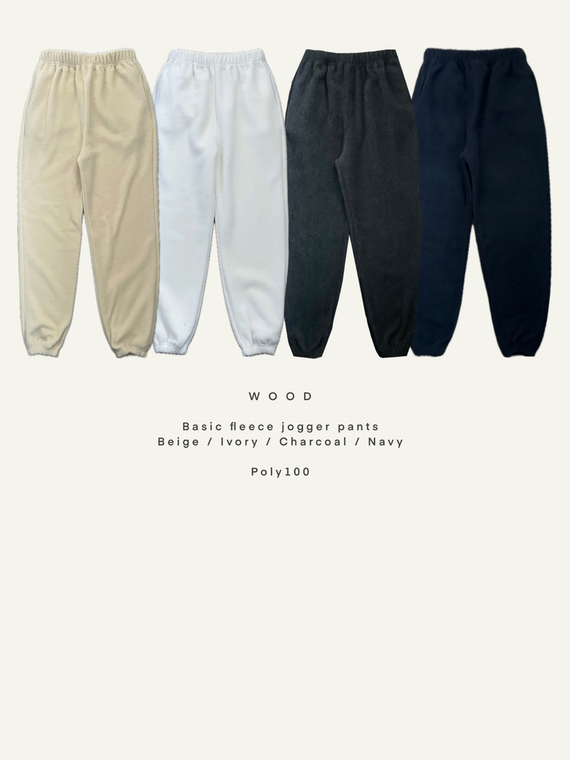 WOOD韓國直郵㊣女裝新品推薦人氣職業時尚休閑25秋冬休閑褲抓絨WOOD休閑褲圖色3左三色